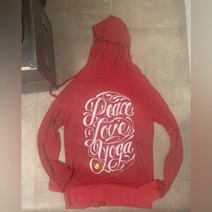 NWT- Spiritual Gangster zip up knit hoodie